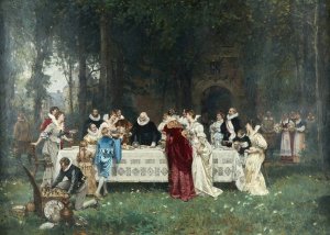 Le Centenaire by Adrien Moreau Oil Painting