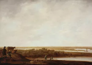 Panoramic Landscape with Shepherds by Aelbert Cuyp Oil Painting
