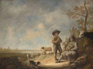 Piping Shepherds by Aelbert Cuyp Oil Painting