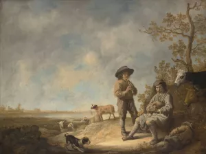 Piping Shepherds by Aelbert Cuyp Oil Painting