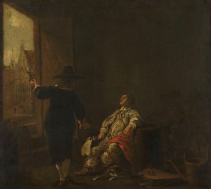 Tasting the Wine by Aelbert Cuyp Oil Painting
