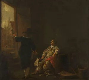 Tasting the Wine by Aelbert Cuyp Oil Painting