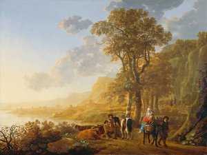 The Flight into Egypt by Aelbert Cuyp Oil Painting