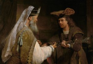 Ahimelech Giving the Sword of Goliath to David by Aert De Gelder Oil Painting