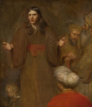 Christ Blessing The Children by Aert De Gelder Oil Painting