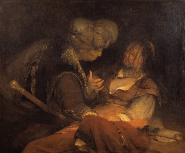 Main Product Photo of Judah and Tamar  Painting by Aert De Gelder