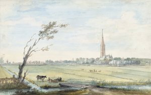 Het dorp 's-Gravezande by Aert Schouman Oil Painting