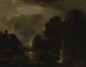 The Farrier by Aert Van Der Neer Oil Painting