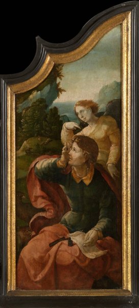 Saint John at Patmos by Aertgen Claesz Van Leyden Oil Painting