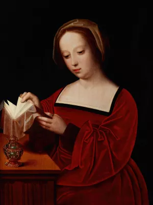 Saint Mary Magdalene Reading a Book by After Adriaen Isenbrant Oil Painting