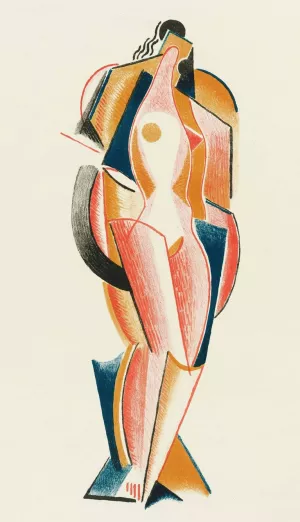 Abstract Nude by After Auguste Rodin Oil Painting
