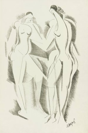 Nude 6 by After Auguste Rodin Oil Painting