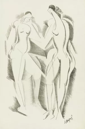 Nude 6 by After Auguste Rodin Oil Painting
