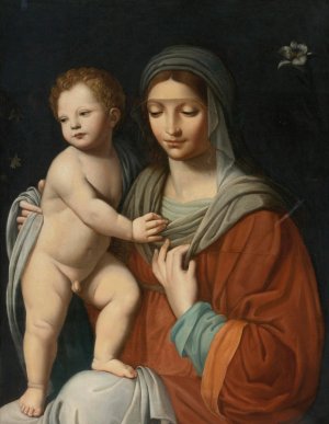 Virgin And Child by After Bernardino Luini Oil Painting