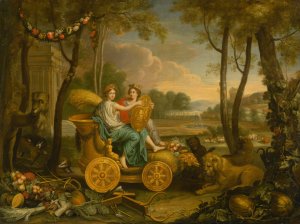 Apotheosis of Luis XIV by After Charles Le Brun Oil Painting