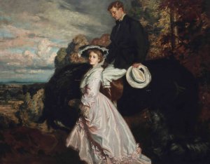 The return from the ride by After Charles Wellington Furse Oil Painting