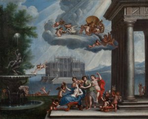 The Toilet of Venus by After Francesco Albani Oil Painting