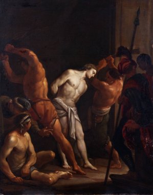 The Flagellation of Christ by After Francesco Trevisani Oil Painting