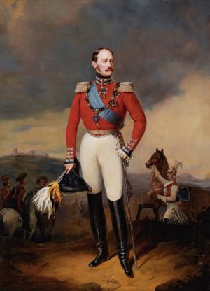 Portrait Of Nicholas I by After Franz Kruger Oil Painting