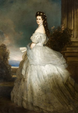 Kaiserin Elisabeth by After Franz Xaver Winterhalter Oil Painting