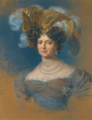 Portrait Of The Dowager Empress Maria Fedorovna by After George Dawe Oil Painting