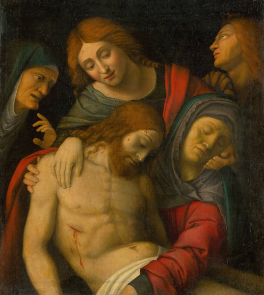 Mourning of Christ  by After Giovanni Francesco Caroto - Hand-Painted Oil Painting Reproduction