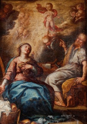 Annunciation by After Guido Reni Oil Painting