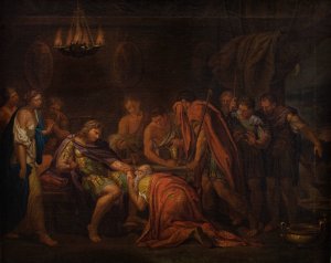 Priam Pleading with Achilles for the Body of Hector by After Hamilton Gavin Oil Painting