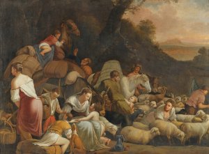 Jacob's Return To The Land Of Canaan by After Jacopo Da Ponte Oil Painting