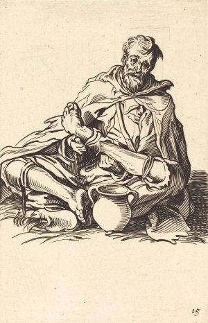 The Sick Man by After Jacques Callot Oil Painting