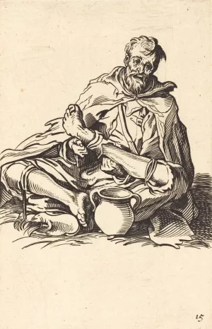 The Sick Man by After Jacques Callot Oil Painting