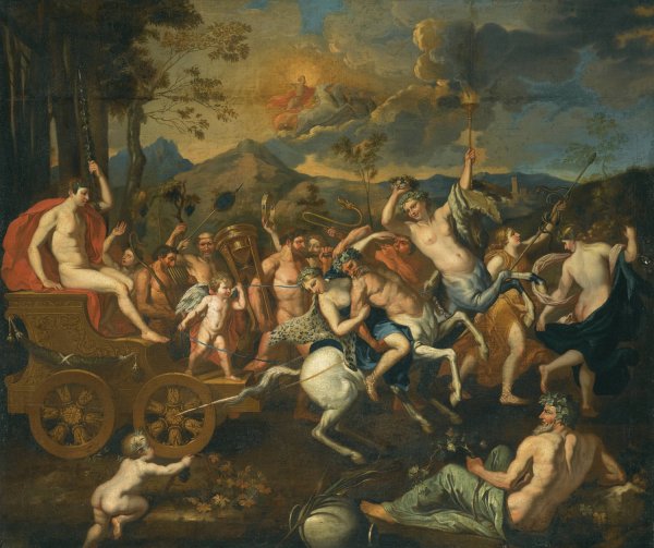 The Triumph Of Bacchus by After Nicolas Poussin - Hand-Painted Oil Painting Reproduction