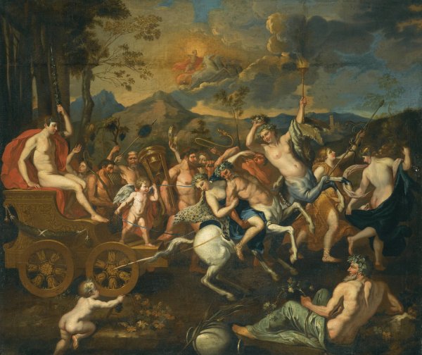 The Triumph Of Bacchus by After Nicolas Poussin - Hand-Painted Oil Painting Reproduction