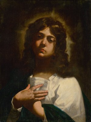 John the Evangelist by After Simone Cantarini Oil Painting