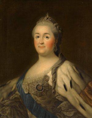Portrait Of Catherine The Great by After Vigilius Eriksen Oil Painting