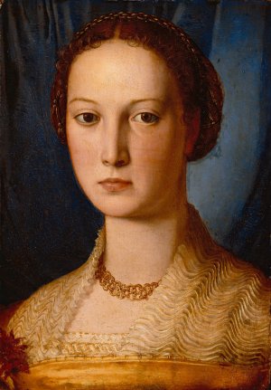 Costanza Da Sommaia by Agnolo Bronzino Oil Painting
