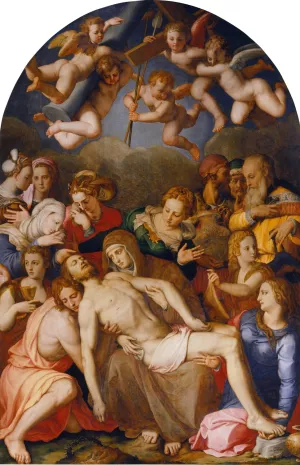 Deposition Of Christ by Agnolo Bronzino Oil Painting