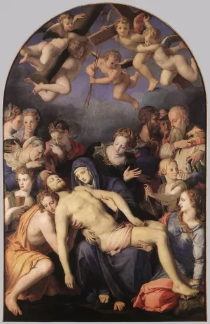 Deposition of Christ Oil painting by Agnolo Bronzino