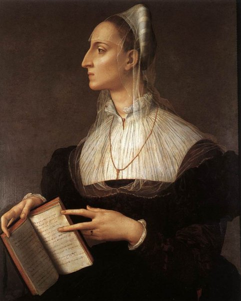 Main Product Photo of Laura Battiferri Painting by Agnolo Bronzino