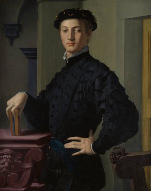 Portrait of a Young Man by Agnolo Bronzino Oil Painting