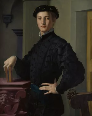 Portrait of a Young Man by Agnolo Bronzino Oil Painting