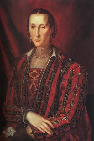 Portrait of Eleanora di Toledo by Agnolo Bronzino - Oil Painting Reproduction