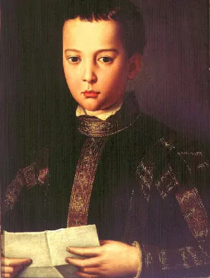 Portrait of Francesco I de'Medici by Agnolo Bronzino - Oil Painting Reproduction