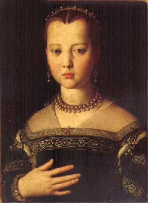 Portrait of Maria de'Medici painting by Agnolo Bronzino