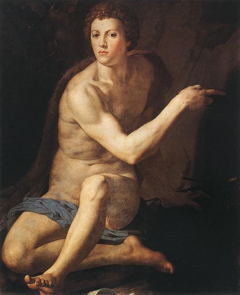 Main Product Photo of St. John the Baptist Painting by Agnolo Bronzino