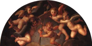 The Deposition of Christ Detail by Agnolo Bronzino - Oil Painting Reproduction
