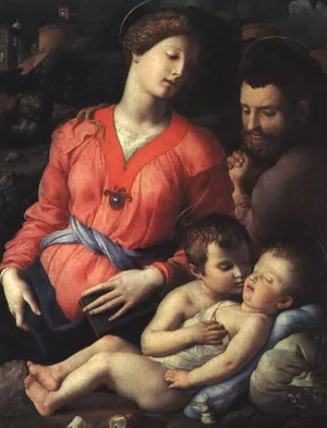 The Panciatichi Holy Family by Agnolo Bronzino - Oil Painting Reproduction