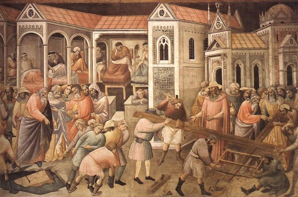 Main Product Photo of Preparation of the Cross Painting by Agnolo Gaddi