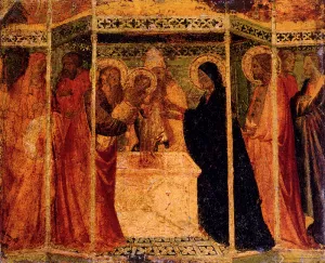 Presentation of Christ in the Temple by Agnolo Gaddi - Oil Painting Reproduction