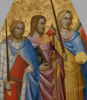 Saints Julian, James, and Michael by Agnolo Gaddi Oil Painting
